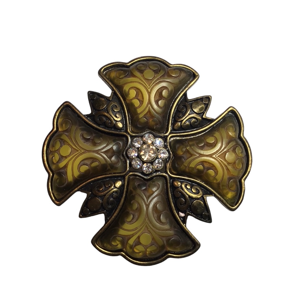 Vintage Style Celtic Rhinestone Belt Buckle